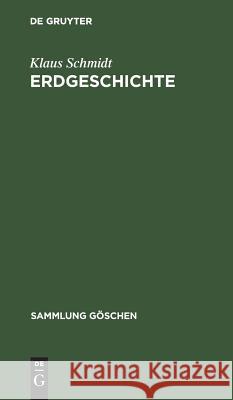 Erdgeschichte Schmidt, Klaus 9783110045963 De Gruyter - książka