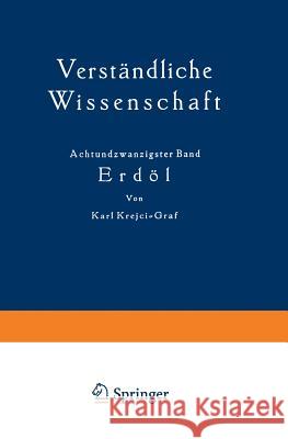 Erdöl Krejci-Graf, Karl 9783642890758 Springer - książka