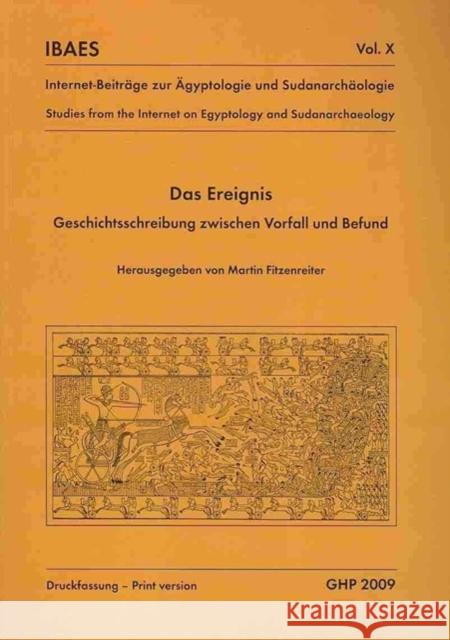 Ereignis, Geschichtsschreibung Zwischen Vorfall Und Befund Martin Fitzenreiter 9781906137137 Golden House Publications - książka