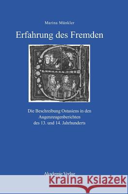 Erfahrung des Fremden Marina Münkler 9783050035291 Walter de Gruyter - książka