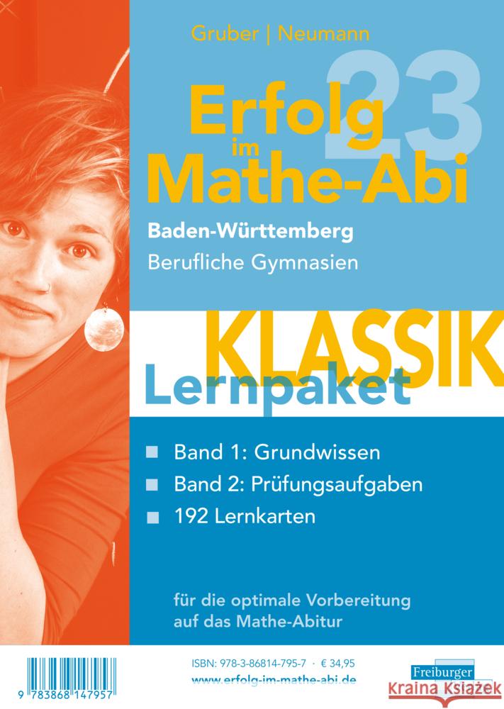 Erfolg im Mathe-Abi 2023 Lernpaket 'Klassik' Baden-Württemberg Berufliche Gymnasie, 3 Teile Gruber, Helmut, Neumann, Robert 9783868147957 Freiburger Verlag GmbH - książka