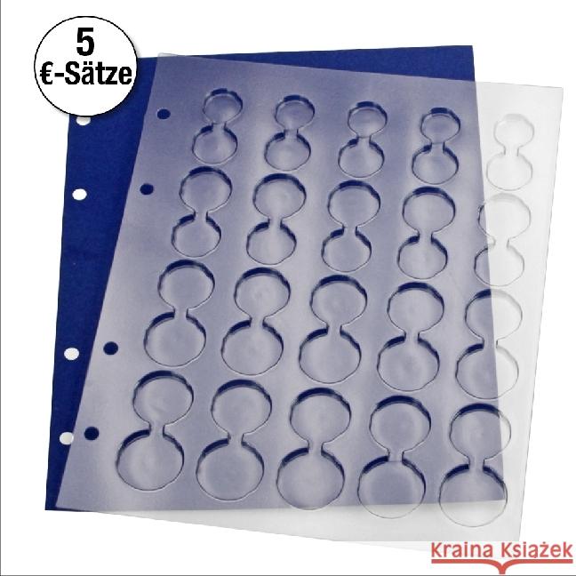 Ergänzungsblatt für Münzenalbum Topset, für 5 Euro-Sätze  4025473078581 Schwäbische Albumfabrik - książka