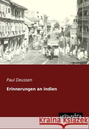 Erinnerungen an Indien Deussen, Paul 9783956561733 weitsuechtig - książka
