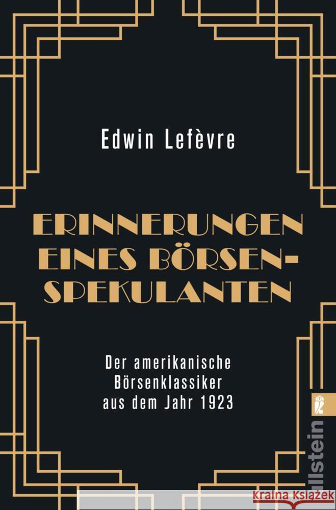 Erinnerungen eines Börsenspekulanten Lefèvre, Edwin 9783548068015 Ullstein TB - książka