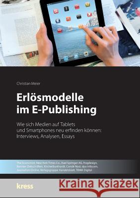 Erlosmodelle Im E-Publishing Meier, Christian 9783842400160 Tredition - książka