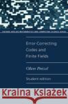 Error-Correcting Codes and Finite Fields Oliver Pretzel 9780192690678 Oxford University Press, USA