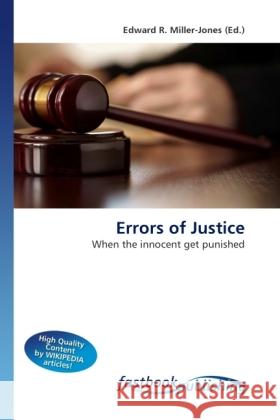 Errors of Justice Miller-Jones, Edward R. 9786130109011 FastBook Publishing - książka