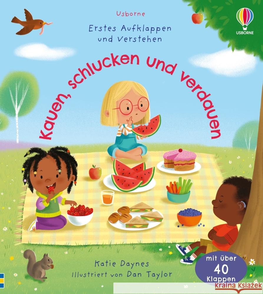 Erstes Aufklappen und Verstehen: Kauen, schlucken und verdauen  9781035701186 Usborne Verlag - książka