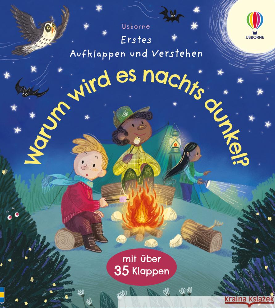 Erstes Aufklappen und Verstehen: Warum wird es nachts dunkel? Daynes, Katie 9781789418576 Usborne Verlag - książka