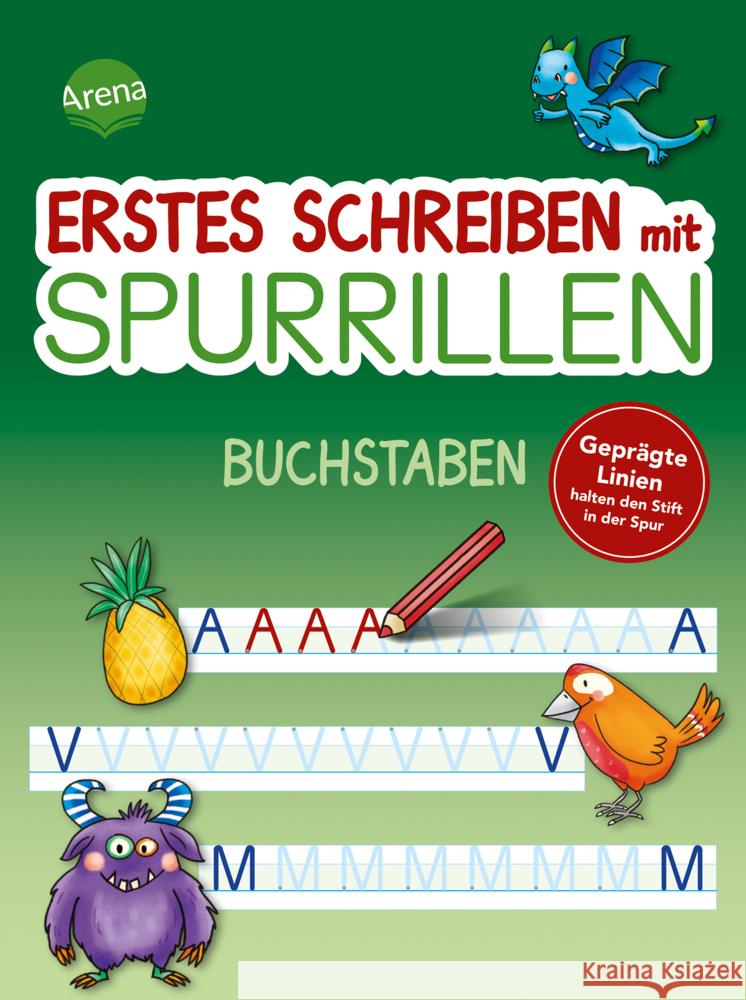 Erstes Schreiben mit Spurrillen. Buchstaben Reimers, Silke 9783401721873 Arena - książka
