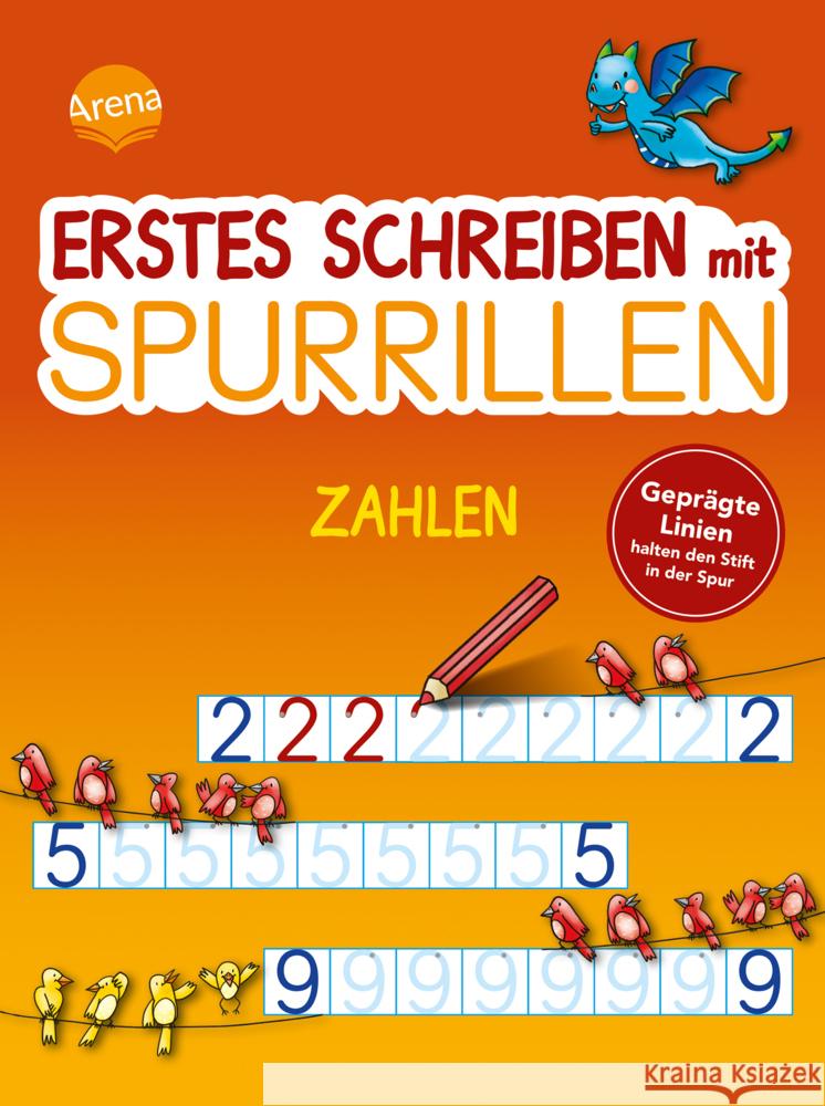 Erstes Schreiben mit Spurrillen. Zahlen Reimers, Silke 9783401721880 Arena - książka