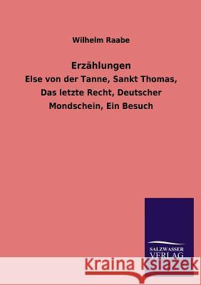Erzahlungen Wilhelm Raabe 9783846036532 Salzwasser-Verlag Gmbh - książka