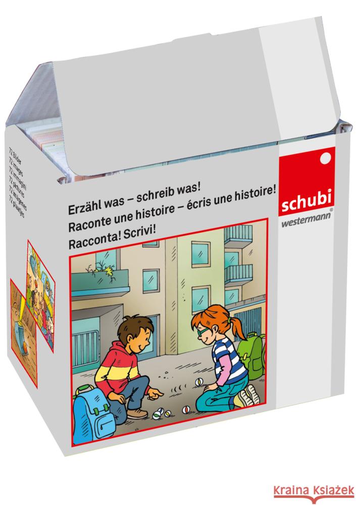 Erzähl was - schreib was! : Bilderbox Pahl, S. 4006810121238 Schubi Lernmedien - książka