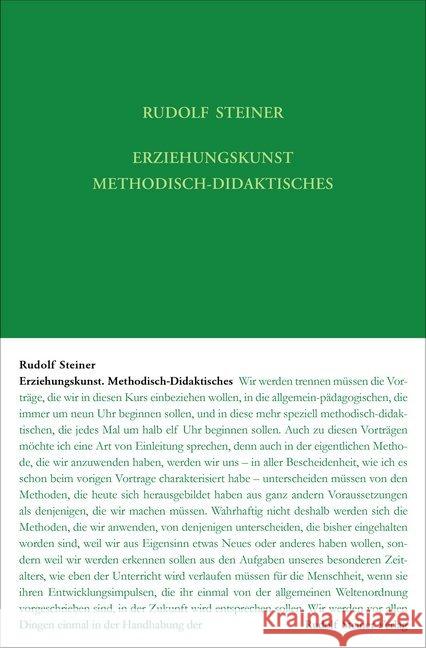 Erziehungskunst. Methodisch-Didaktisches : Vierzehn Vorträge, Stuttgart 1919. Schulungskurs für Lehrer, Teil II Steiner, Rudolf 9783727429415 Rudolf Steiner Verlag - książka
