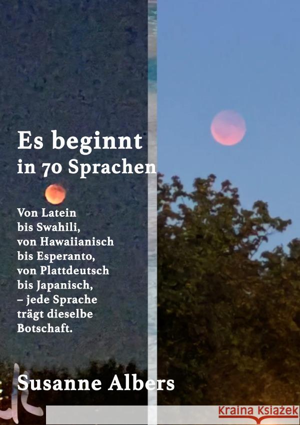 Es beginnt Albers, Susanne 9783565024315 epubli - książka