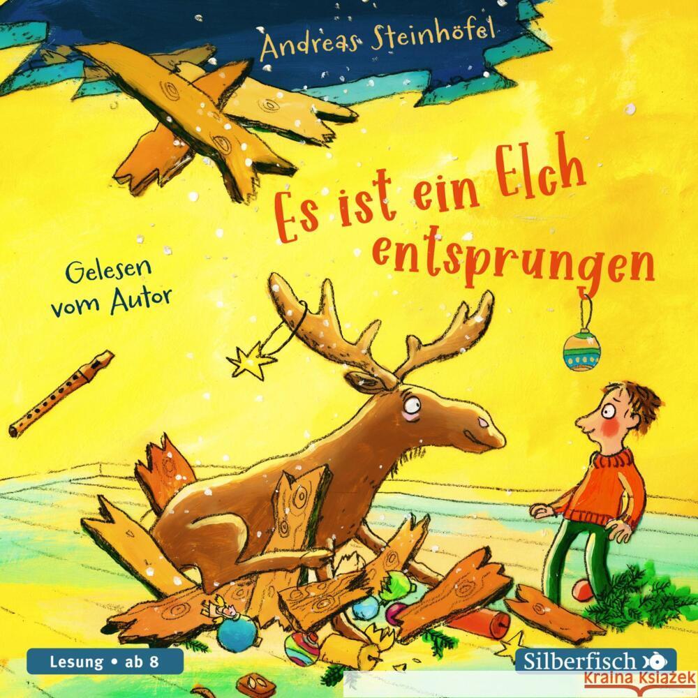 Es ist ein Elch entsprungen, 1 Audio-CD Steinhöfel, Andreas 9783745603088 Silberfisch - książka