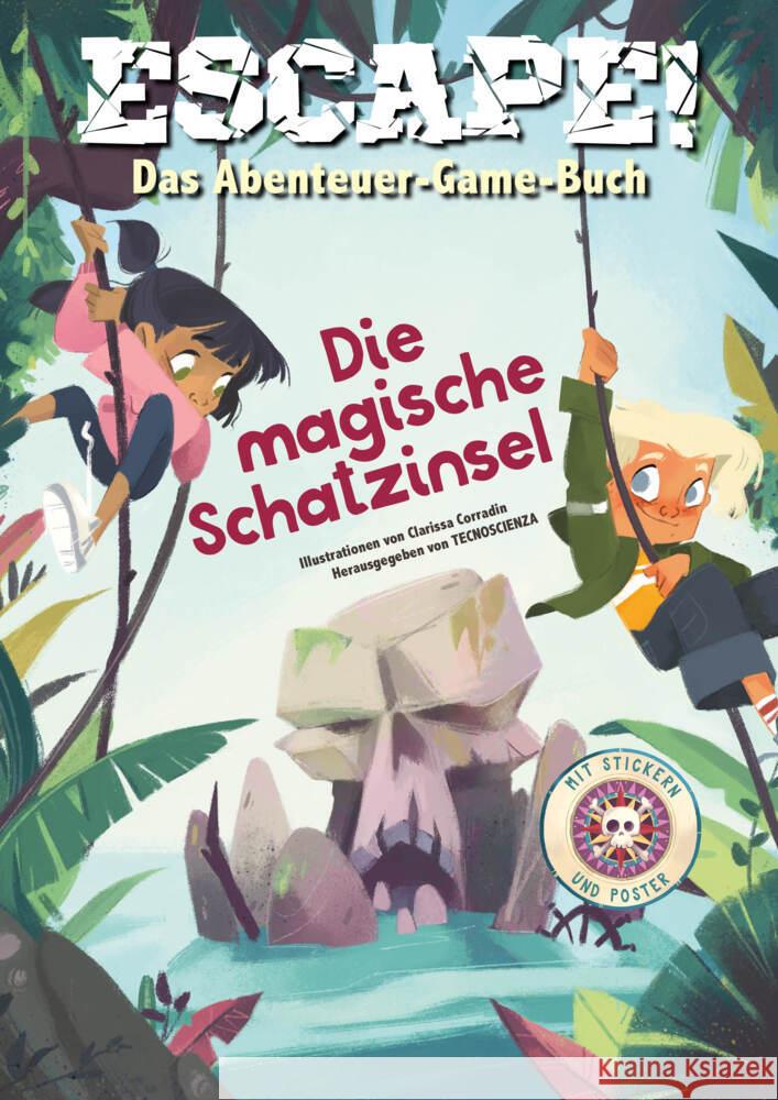 Escape! Das Abenteuer-Game-Buch: Die magische Schatzinsel Mattia Crivellini 9788863125863 White Star - książka