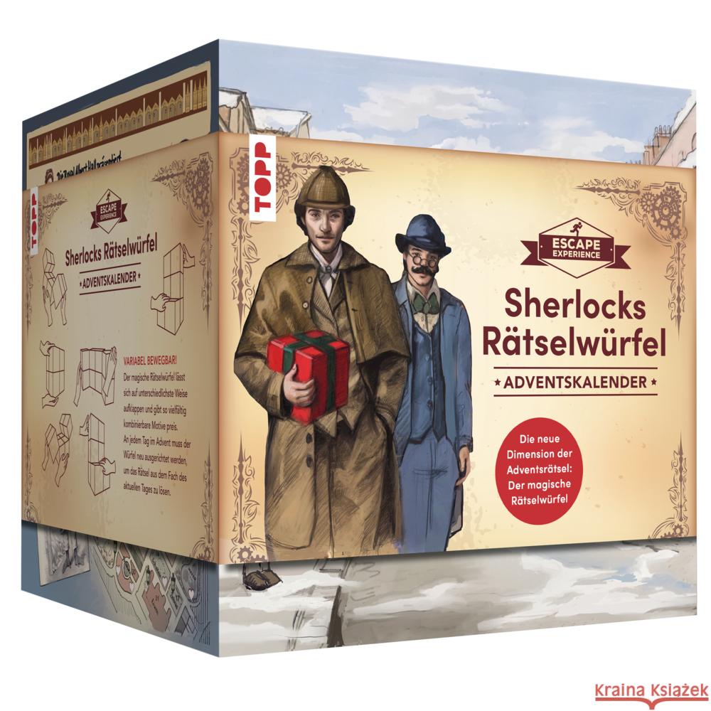 Escape Experience Adventskalender - Der magische Rätselwürfel: Sherlock Holmes und das mysteriöse Geschenk Schauff, Frida, Dietrich, Anna-Laura 4007742186104 Frech - książka