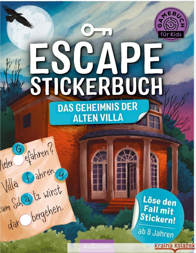 Escape-Stickerbuch - Das Geheimnis der alten Villa Kiefer, Philip 9783845844886 ars edition - książka