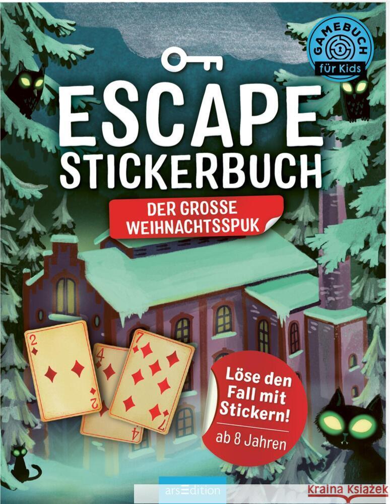 Escape-Stickerbuch - Der große Weihnachtsspuk Kiefer, Philip 9783845850757 ars edition - książka