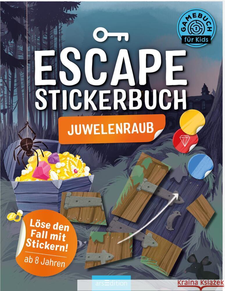 Escape-Stickerbuch - Juwelenraub Kiefer, Philip 9783845842288 ars edition - książka