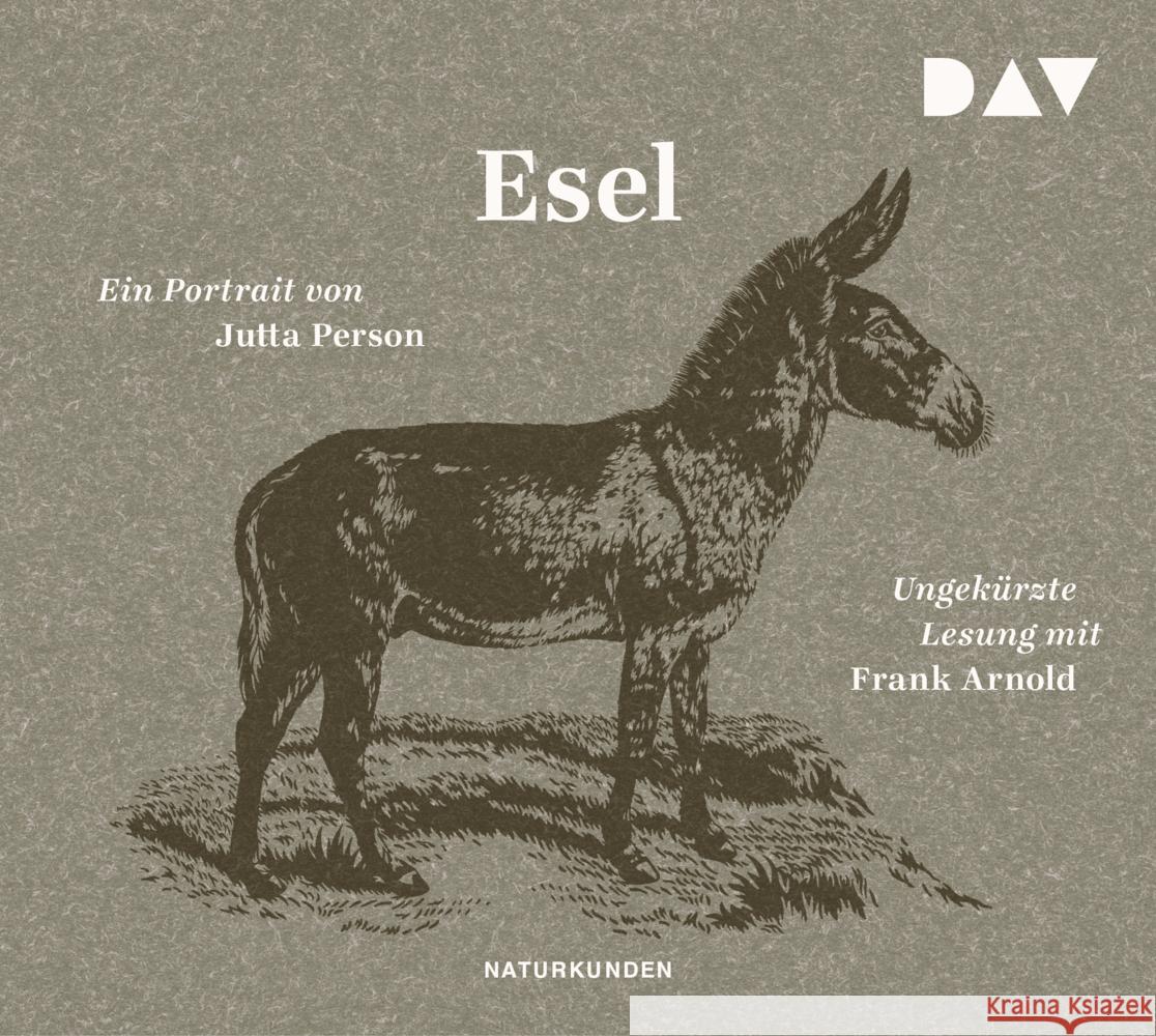 Esel, 3 Audio-CD Person, Jutta 9783742417183 Der Audio Verlag, DAV - książka