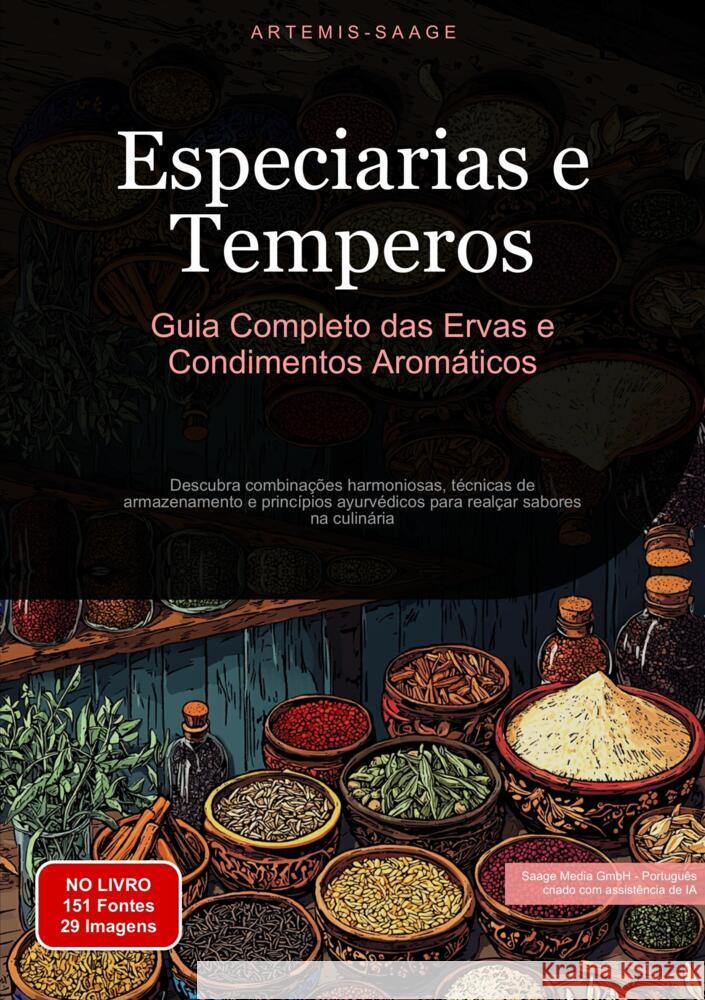 Especiarias e Temperos: Guia Completo das Ervas e Condimentos Aromáticos Saage - Português, Artemis 9783384485328 Saage Books - książka