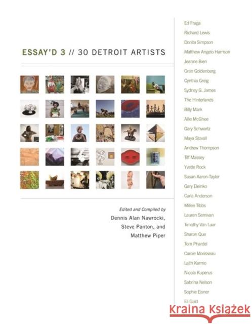 Essay'd 3: 30 Detroit Artists Matthew Piper Steve Panton Dennis Alan Nawrocki 9780814345870 Painted Turtle Book - książka