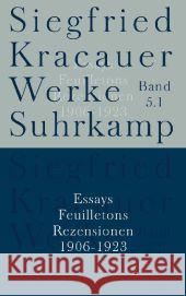 Essays, Feuilletons, Rezensionen, 4 Bde. Kracauer, Siegfried 9783518583456 Suhrkamp - książka