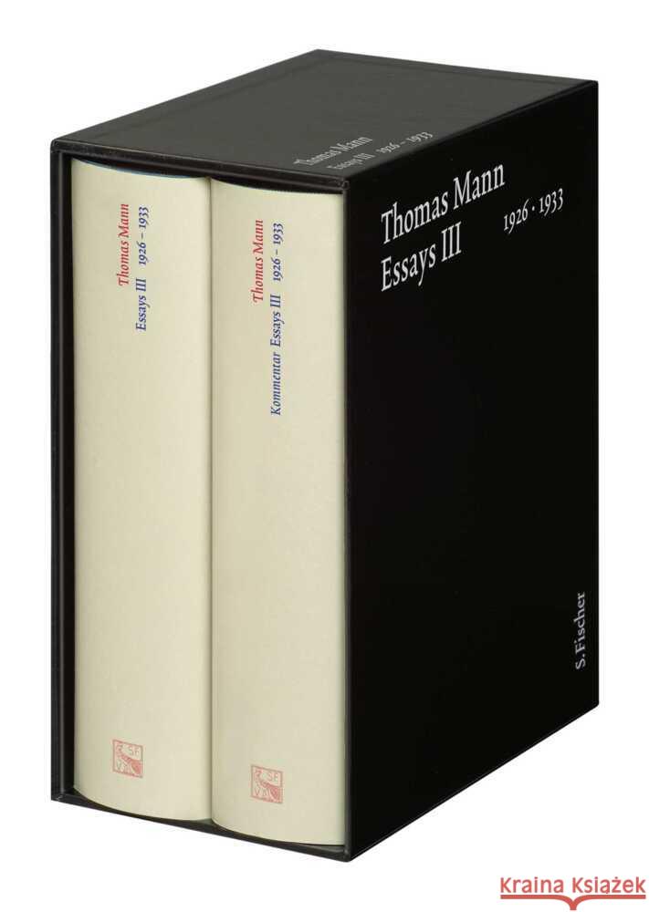 Essays III 1926-1933 Mann, Thomas 9783100483577 S. Fischer Verlag GmbH - książka