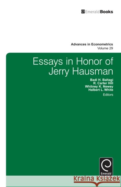 Essays in Honor of Jerry Hausman Badi Baltagi 9781781903070  - książka