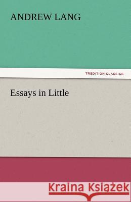 Essays in Little  9783842440180 tredition GmbH - książka