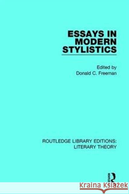 Essays in Modern Stylistics  9781138685659 Taylor and Francis - książka