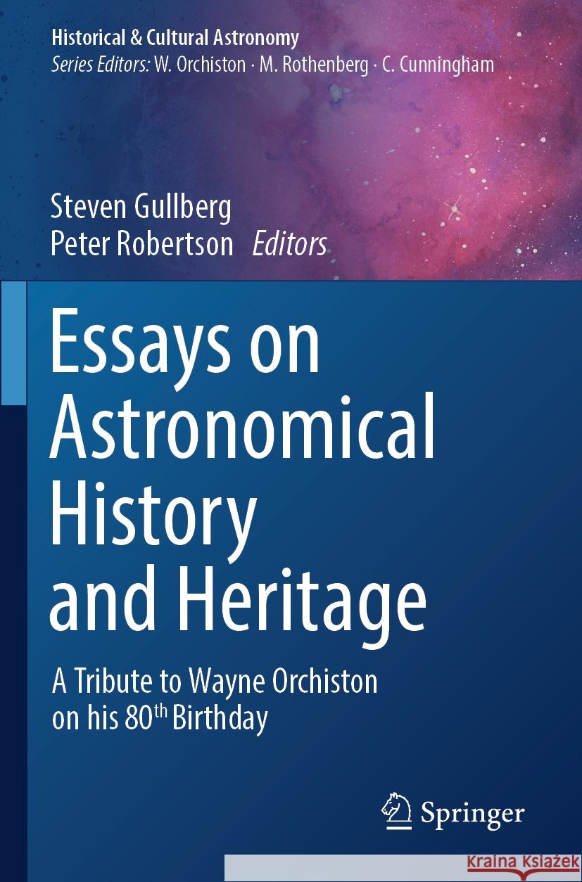 Essays on Astronomical History and Heritage  9783031294952 Springer International Publishing - książka