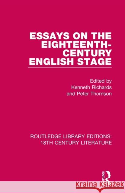 Essays on the Eighteenth-Century English Stage  9780367445119  - książka