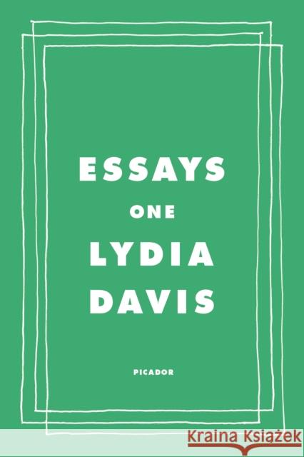 Essays One Lydia Davis 9781250758156 Picador USA - książka