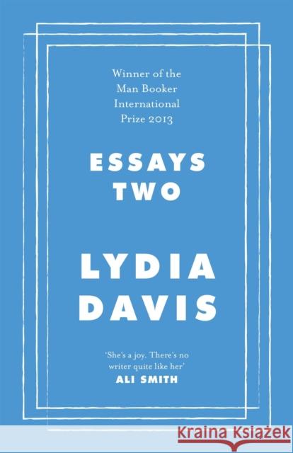 Essays Two Lydia Davis 9780241554654 Penguin Books Ltd - książka