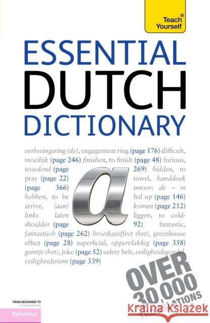 Essential Dutch Dictionary: Teach Yourself Dennis Strik 9781444103977  - książka