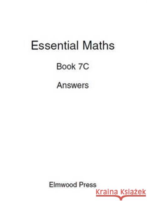 Essential Maths 7C Answers Michael White 9781902214832 Elmwood Education Limited - książka