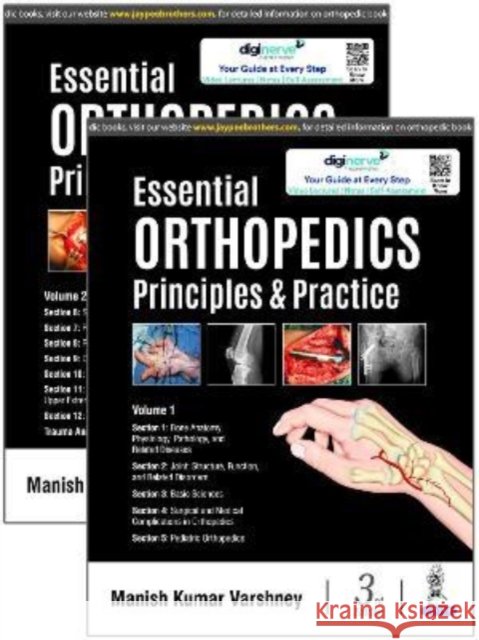 Essential Orthopedics: Principles & Practice: Two Volume Set Manish Kumar Varshney   9789354651052 Jaypee Brothers Medical Publishers - książka
