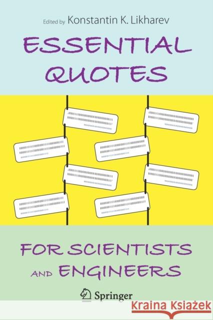 Essential Quotes for Scientists and Engineers Konstantin K. Likharev 9783030633318 Springer - książka