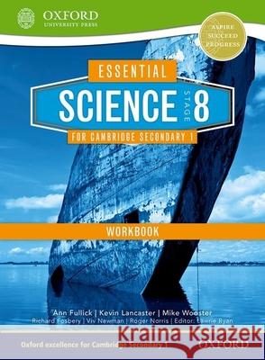 Essential Science for Cambridge Secondary 1- Stage 8 Workbook Lancaster, Kevin 9781408520680 Nelson Thornes Ltd - książka