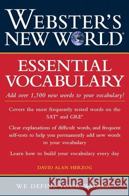 Essential Vocabulary David Alan Herzog 9780764571657 MacMillan Reference Books - książka
