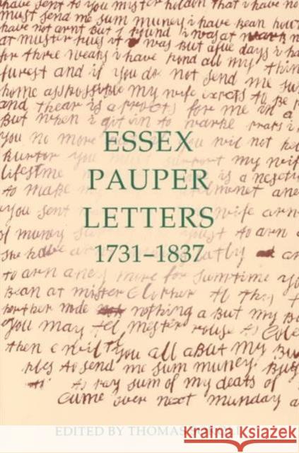 Essex Pauper Letters, 1731-1837  9780197262429 OXFORD UNIVERSITY PRESS - książka