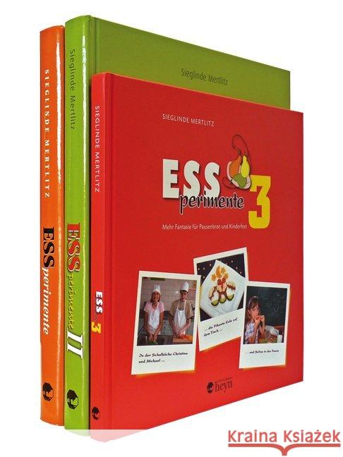 ESSperimente, 3 Bde. : Kochshow am eigenen Herd / Die Kochshow geht weiter: Hochsaison für Heimisches / Mehr Fantasie für Pausenbrot und Kinderfest Mertlitz, Sieglinde 9783708404325 Heyn, Kl. - książka