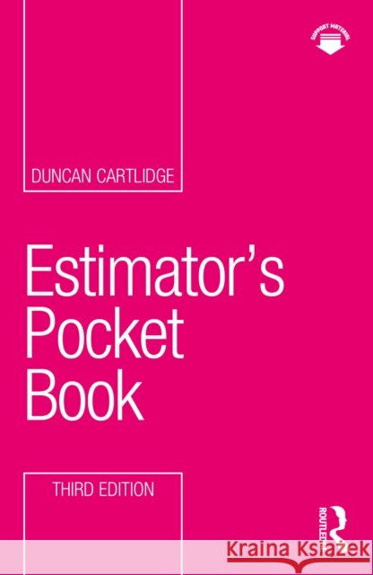 Estimator's Pocket Book Duncan Cartlidge 9781032661520 Routledge - książka