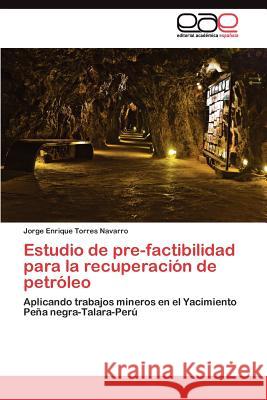 Estudio de pre-factibilidad para la recuperación de petróleo Torres Navarro Jorge Enrique 9783845484051 Editorial Acad Mica Espa Ola - książka