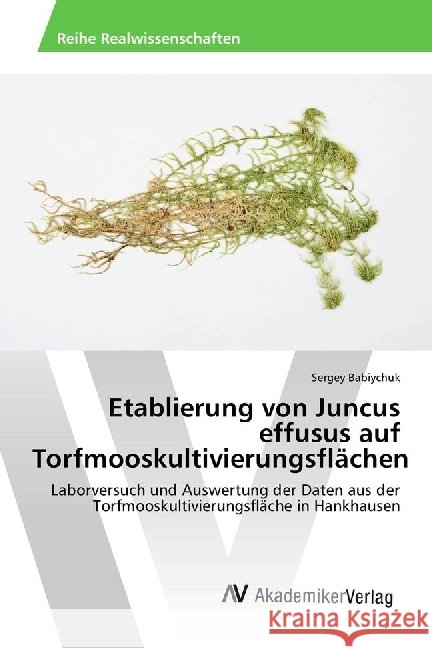 Etablierung von Juncus effusus auf Torfmooskultivierungsflächen : Laborversuch und Auswertung der Daten aus der Torfmooskultivierungsfläche in Hankhausen Babiychuk, Sergey 9783330521650 AV Akademikerverlag - książka