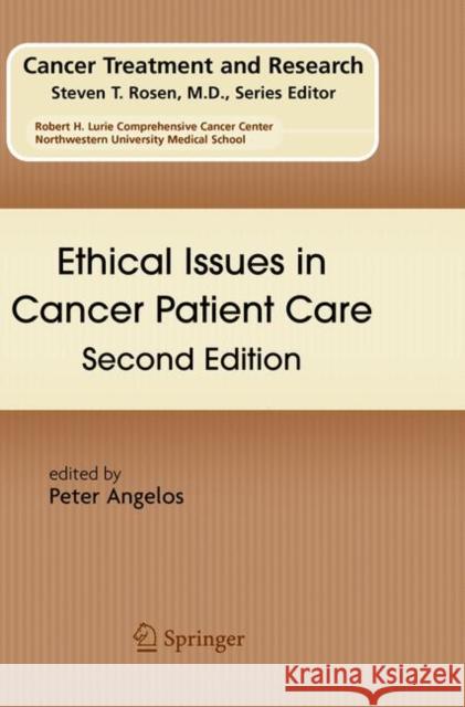 Ethical Issues in Cancer Patient Care Peter Angelos 9781493979073 Springer - książka