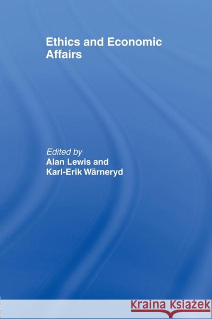 Ethics and Economic Affairs  9781138865785 Taylor & Francis Group - książka